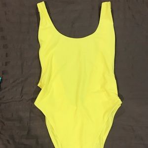 Neon one piece swimsuit or bodysuit